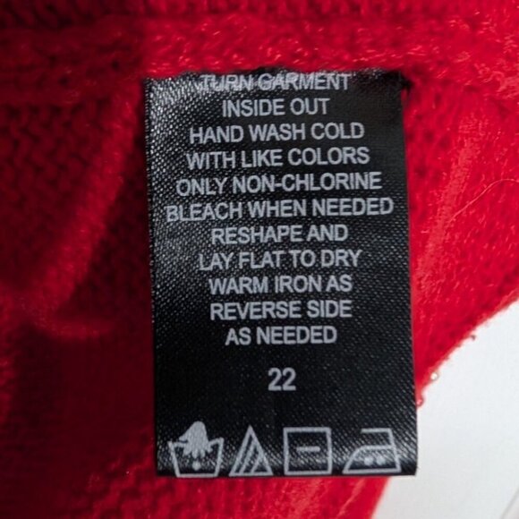 Studio Joy Dog Christmas Cardigan Womens Size Large Red Beaded Sweater - Picture 8 of 14